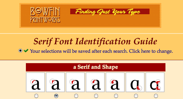 Đúng như cái tên của nó,công cụ tìm font Serif Font Identification Guide hỗ trợ bạn nhận diện các font chữ Serif