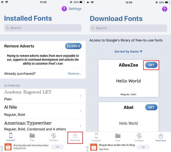 Cách cài Font chữ trên iOS của iPhone, iPod và iPad
