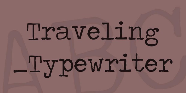 Font việt hóa traveling-typewriter