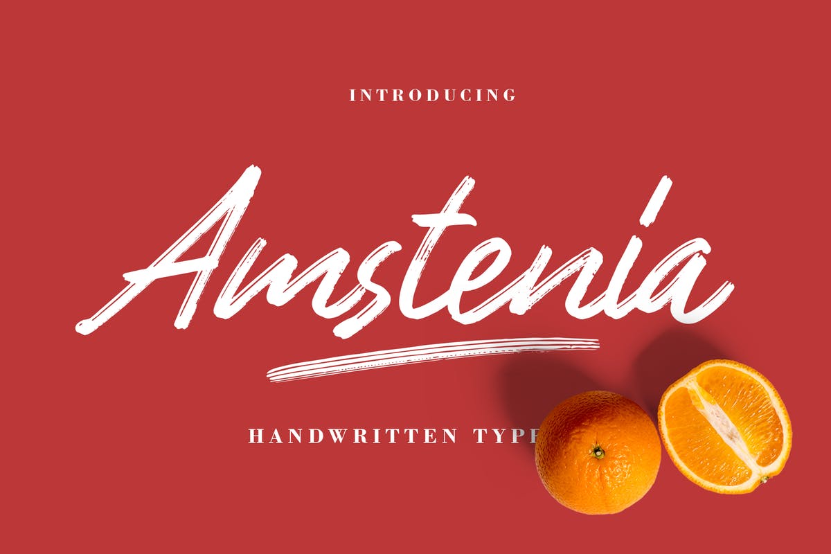 Font Chữ Viết Tay Amstenia Typeface