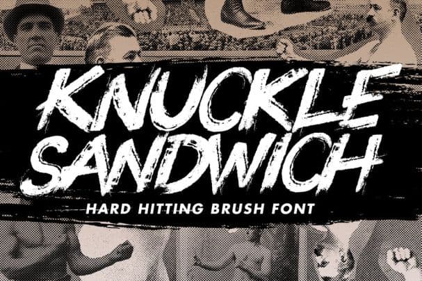 Knuckle Sandwich Handwritten Font 