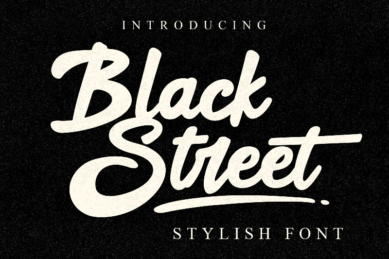 Font Chữ Viết Tay Black Street Font