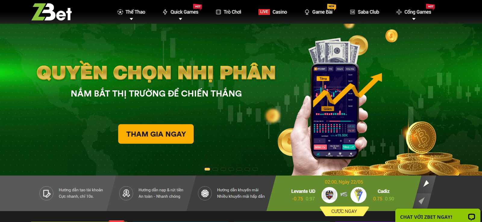 Hướng dẫn đăng ký, nạp tiền Zbet thành công trong nửa phút